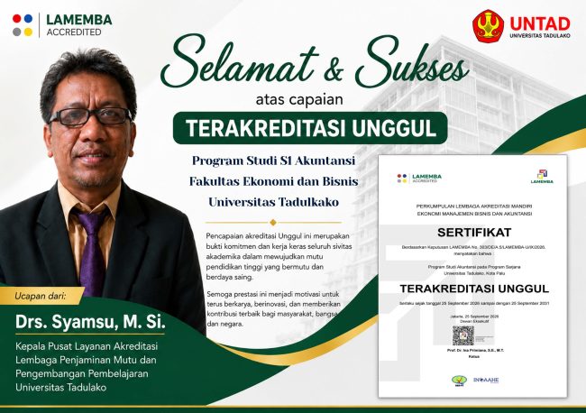 Selamat dan Sukses Akreditasi Unggul s1 akuntansi